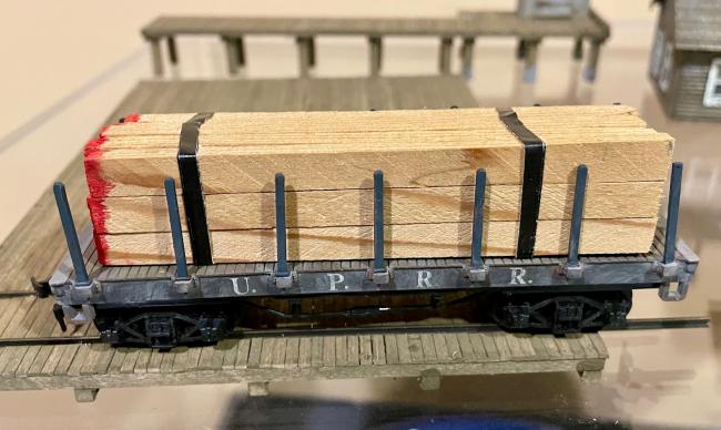 flatcar with lumber