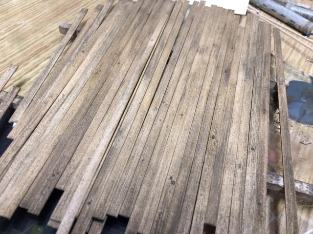 warehouse siding boards stained
