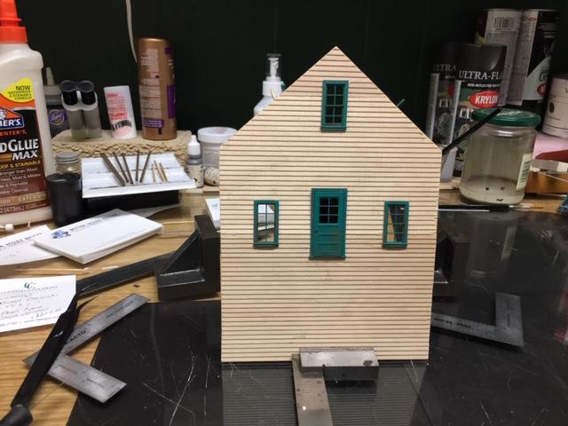 right gable wall windows and door