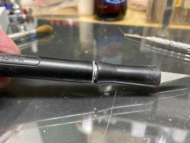 black exacto handle